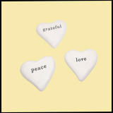 Ceramic Heart Stones