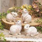 White Resin Bunnies