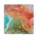 Orange & Green Geode Coasters, Set of 2