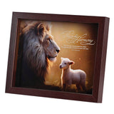 Peace Harmony Lion Lamb Framed Art