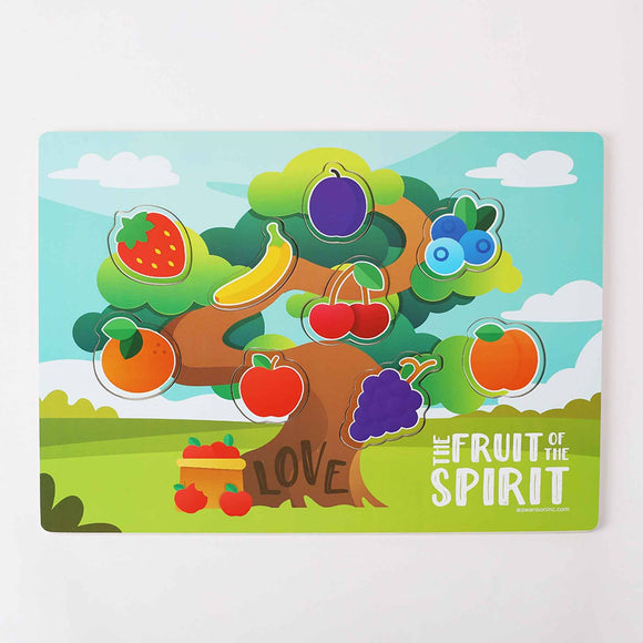 Wooden Puzzle - Chunky Pieces - Fruit of the Spirit