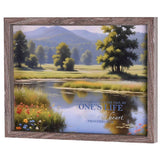 Ones Life Reflects Heart Framed Wall Art