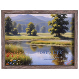 Ones Life Reflects Heart Framed Wall Art