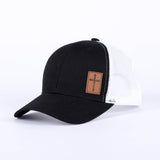 Trucker Hat with Cross Patch