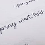 Shawl Fashion Prayer - "Pray Wait Trust"