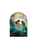 Winter Birds Holiday Wood Arch-Christmas Decor Sitter