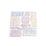 Prayer Cloth, "Healing Verses" - 17"x17"