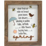 Spring Shadowbox Framed Art