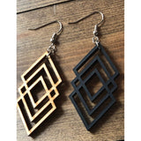 Triple Diamond Earrings