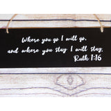 Ruth 1:16 Arrow Sign|Encouraging-Faith