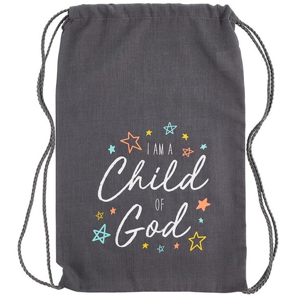I'm a Child of God Drawstring Backpack