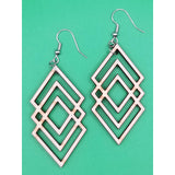 Triple Diamond Earrings