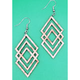 Triple Diamond Earrings