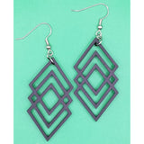 Triple Diamond Earrings